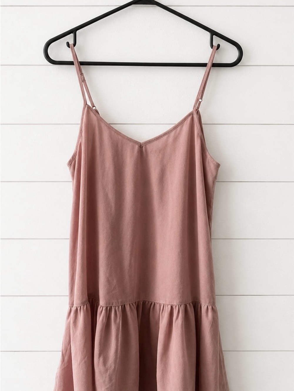 🖤 Frenchi Dusty Rose Spaghetti-Strap Mini Dress xtra small